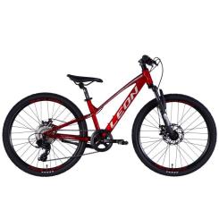 Велосипед Leon 24" JUNIOR DD рама-12" AL 2025 червоний Фото