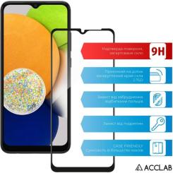 Стекло защитное ACCLAB Full Glue Samsung A03 Black Фото 2