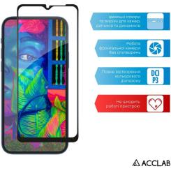 Стекло защитное ACCLAB Full Glue Samsung A03 Black Фото 4