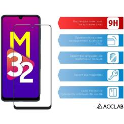 Стекло защитное ACCLAB Full Glue Samsung M32 Black Фото 2