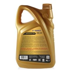 Моторное масло TEDEX SYNTHETIC (FS) MOTOR OIL 0W40 4л Фото 1