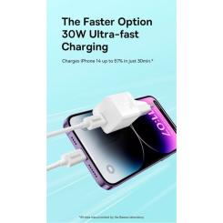 Зарядное устройство Baseus GaN5 Fast Charger USB-C 30W black Фото 10