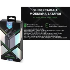 Батарея универсальная Vinga 30000 mAh 65W Display Cable Фото 8