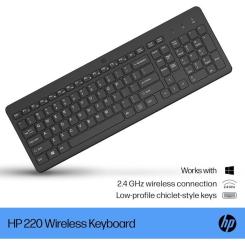 Клавиатура HP 220 Wireless UA Black Фото 2