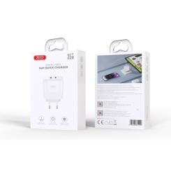 Зарядное устройство XO L140 35W 2xUSB-C PD White Фото 3