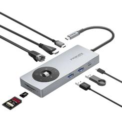 Концентратор Promate USB-C 14-in-1 Promate comandhub-pro Фото