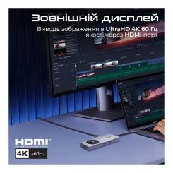 Концентратор Promate USB-C 14-in-1 Promate comandhub-pro Фото 2
