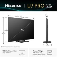 Телевизор Hisense 75U7Q PRO Фото 1