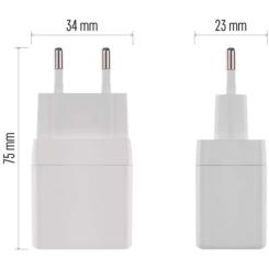 Зарядное устройство EMOS V02G20 1xUSB-A + 1xUSB-C PD20W GaN Фото 9