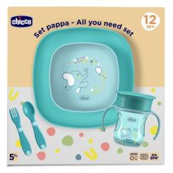 Набор детской посуды Chicco Set Pappa 12 м+ Блакитний Фото 7