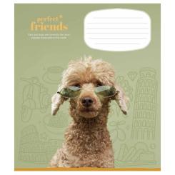 Тетрадь Школярик Perfect friends 12 листов клетка Фото 1