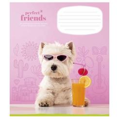 Тетрадь Школярик Perfect friends 12 листов клетка Фото 3
