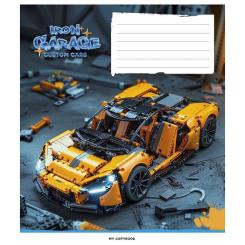 Тетрадь Школярик Iron garage 12 аркушів клітинка Фото 4
