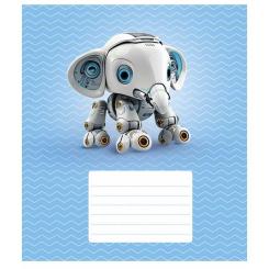 Тетрадь Школярик Robot animals 12 листов линия Фото 1