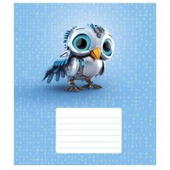 Тетрадь Школярик Robot animals 12 листов линия Фото 4