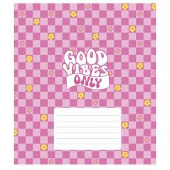 Тетрадь Школярик Good vibes only 18 листов клетка Фото