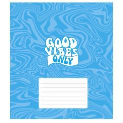 Тетрадь Школярик Good vibes only 18 листов клетка Фото 2