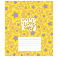 Тетрадь Школярик Good vibes only 18 листов клетка Фото 3