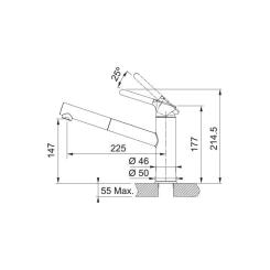 Смеситель Franke Orbit Pull Out Фото 1