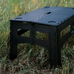 Туристический стол Tribe Camp Table Low пластиковий Black Фото 8