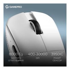 Мышка GamePro Asgard Odin 8K Wireless/USB White Фото 9