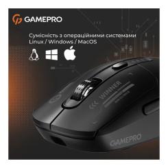 Мышка GamePro Genesis Winner Wireless/Bluetooth/USB Black Фото 11