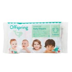 Подгузники Offspring розмір M, 6-10 кг, 3 шт. Фото