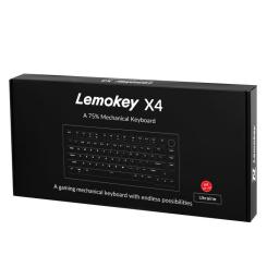Клавиатура Lemokey Keychron X4 Brown Red LED USB Black Фото 11