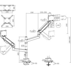 Кронштейн OfficePro MAH752B Фото 6