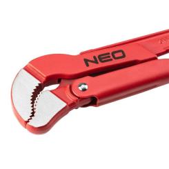 Ключ Neo Tools трубный, 45°, рабочий диапазон 0-38мм, 420мм Фото 1