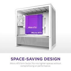 Корпус для ПК NZXT H3 Flow All White Фото 2