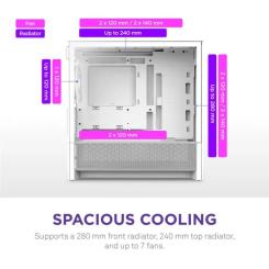 Корпус для ПК NZXT H3 Flow All White Фото 4