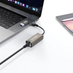 Адаптер XO USB-C + USB A to RJ45 Ethernet 100Mbps Фото 4