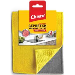 Салфетки для уборки Chisto Dual Clean Абразивні 2 шт. Фото