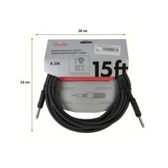 Инструментальный кабель Fender Cable Professional Series 15' Grey Tweed Фото 1