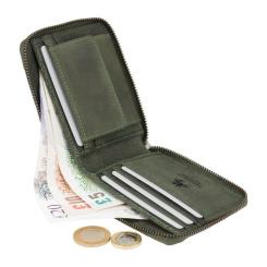 Кошелек Visconti 702 Bullet Oil Green Фото 3