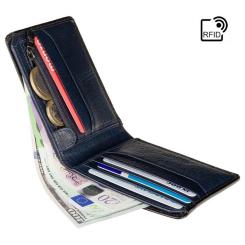 Кошелек Visconti AT63 Roland з RFID Burnish Blue Фото 3