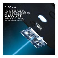 Мышка Ajazz AJ139 V2 MC Wireless/Bluetooth/USB Black Фото 7