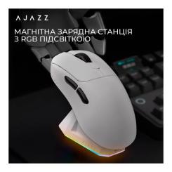 Мышка Ajazz AJ179PRO Wireless/Bluetooth/USB Charging Dock Whit Фото 7