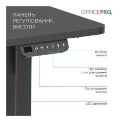 Компьютерный стол OfficePro ODE1260B Black Фото 5