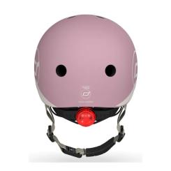 Шлем Scoot&Ride пастельно-бузковий з ліхтариком 45-51см Фото 2