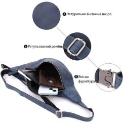 Сумка Shvigel Из натуральной кожи Синяя Фото 3