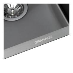 Мойка кухонная GRANADO Under top mini STEEL S201 black Фото 2