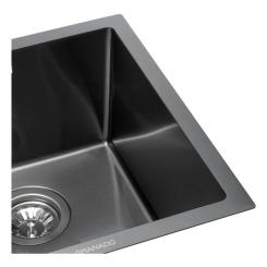 Мойка кухонная GRANADO Under top mini STEEL S201 black Фото 4