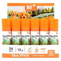 Клей Yes карандаш PVA Orange Line 15г Фото 1