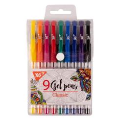 Ручка гелевая Yes набор Classic 9 штук Фото