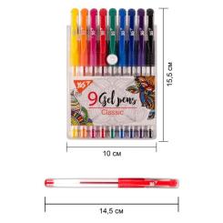 Ручка гелевая Yes набор Classic 9 штук Фото 1