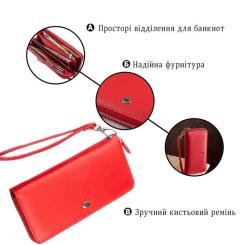 Кошелек ST Leather Красный Фото 3