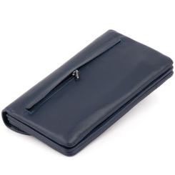 Кошелек ST Leather Из кожи Темно-синий Фото 1
