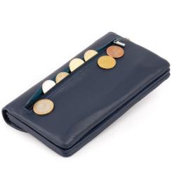Кошелек ST Leather Из кожи Темно-синий Фото 7